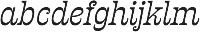 Presley Slab Regular Italic otf (400) Font LOWERCASE
