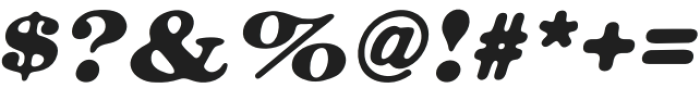 Presque Oblique Regular otf (400) Font OTHER CHARS