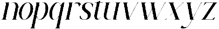Prestoria Italic otf (400) Font LOWERCASE
