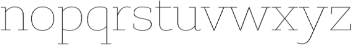 PretAPorter Slab Extra Light otf (200) Font LOWERCASE