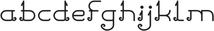Pretty Clever otf (400) Font LOWERCASE