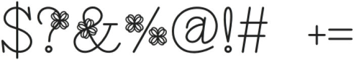 Pretty Flowers Regular otf (400) Font OTHER CHARS