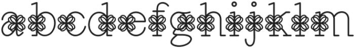 Pretty Flowers Regular otf (400) Font LOWERCASE