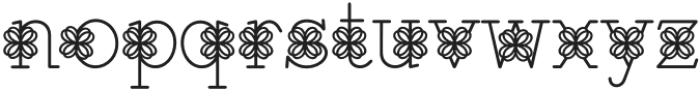 Pretty Flowers Regular otf (400) Font LOWERCASE