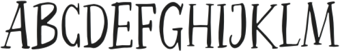 Pretty Garden Serif otf (400) Font UPPERCASE