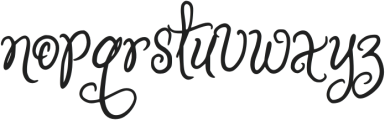 Pretty Heartness otf (400) Font LOWERCASE