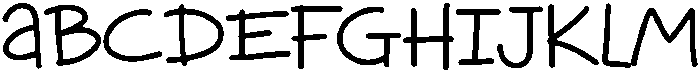 Pretty Notes Regular otf (400) Font UPPERCASE