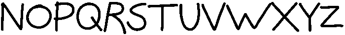 Pretty Notes Regular otf (400) Font UPPERCASE