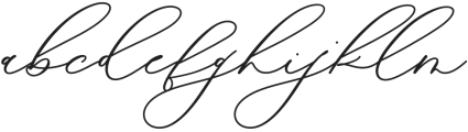 Pretty Rose otf (400) Font LOWERCASE