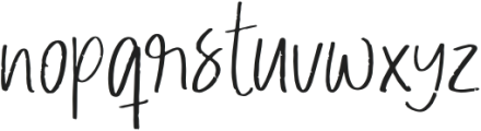 Prettyloura otf (400) Font LOWERCASE