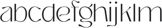 Prettywise ExtraLight otf (200) Font LOWERCASE