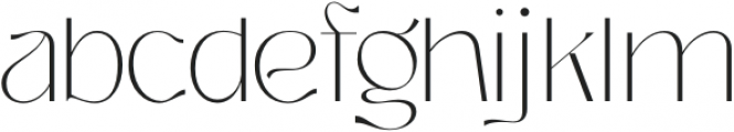 Prettywise Thin otf (100) Font LOWERCASE