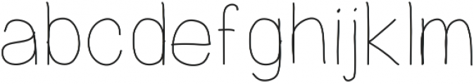 PrevekLight ttf (300) Font LOWERCASE