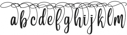 Preview Swash Angelina otf (400) Font LOWERCASE