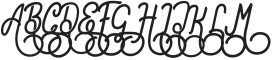 Preview Swash ttf (400) Font UPPERCASE