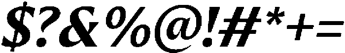 Preztik Bold Italic otf (700) Font OTHER CHARS