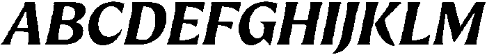 Preztik Bold Italic otf (700) Font UPPERCASE