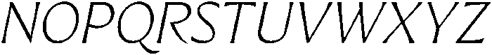 Preztik Extra Light Italic otf (200) Font UPPERCASE