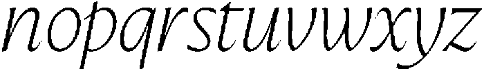 Preztik Extra Light Italic otf (200) Font LOWERCASE