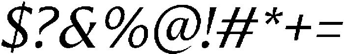 Preztik Italic otf (400) Font OTHER CHARS