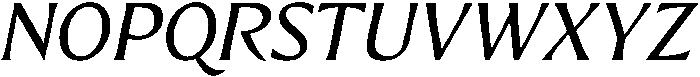 Preztik Italic otf (400) Font UPPERCASE