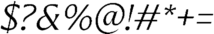 Preztik Light Italic otf (300) Font OTHER CHARS