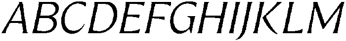 Preztik Light Italic otf (300) Font UPPERCASE