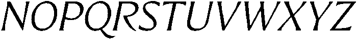 Preztik Light Italic otf (300) Font UPPERCASE