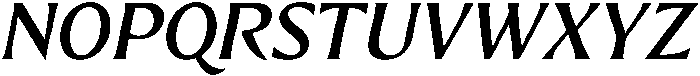 Preztik Medium Italic otf (500) Font UPPERCASE