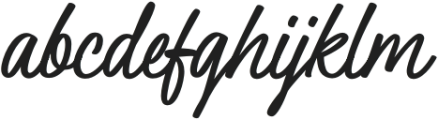 Pricemart Script Regular otf (400) Font LOWERCASE