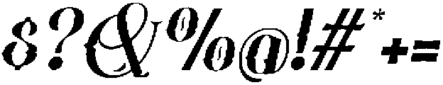 Primavello Italic otf (400) Font OTHER CHARS