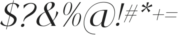 Primrose Essentials Serif Italic otf (400) Font OTHER CHARS