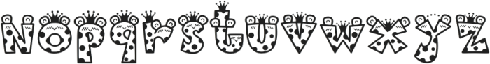 Prince Frog Alphabet otf (400) Font LOWERCASE