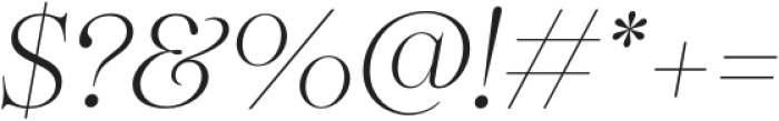 Princesa Alt ExtraLight Italic otf (200) Font OTHER CHARS