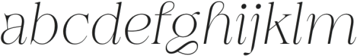 Princesa Alt Thin Italic otf (100) Font LOWERCASE