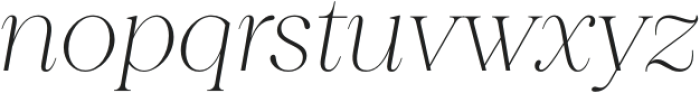 Princesa Alt Thin Italic otf (100) Font LOWERCASE