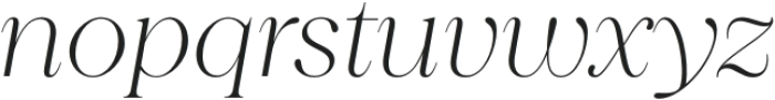 Princesa ExtraLight Italic otf (200) Font LOWERCASE