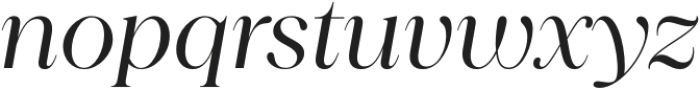 Princesa Regular Italic otf (400) Font LOWERCASE