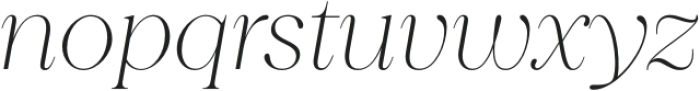 Princesa Thin Italic otf (100) Font LOWERCASE