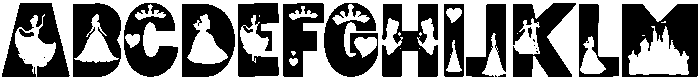 Princess Regular otf (400) Font UPPERCASE