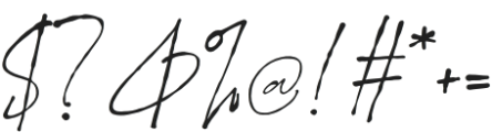 Princess Signature Regular otf (400) Font OTHER CHARS