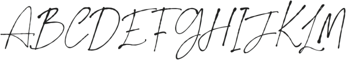 Princess Signature Regular otf (400) Font UPPERCASE