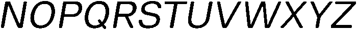 Principle Round Italic otf (400) Font UPPERCASE