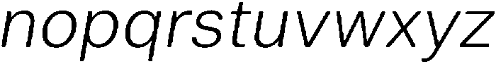 Principle Round Light Italic otf (300) Font LOWERCASE
