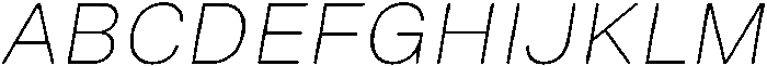 Principle Round Thin Italic otf (100) Font UPPERCASE