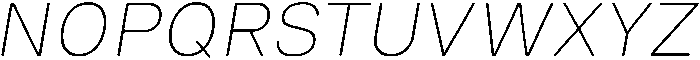 Principle Round Thin Italic otf (100) Font UPPERCASE