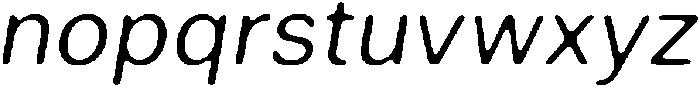 Principle Soft Italic otf (400) Font LOWERCASE