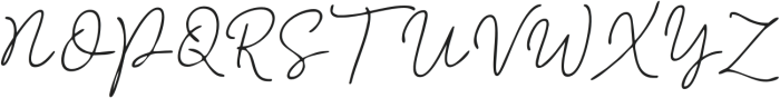 Printed Signature  Thin Italic otf (100) Font UPPERCASE