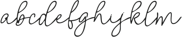 Printed Signature  Thin Italic otf (100) Font LOWERCASE