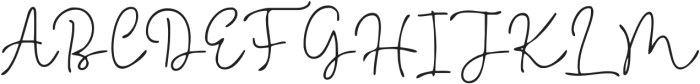 Printed Signature  Thin otf (100) Font UPPERCASE